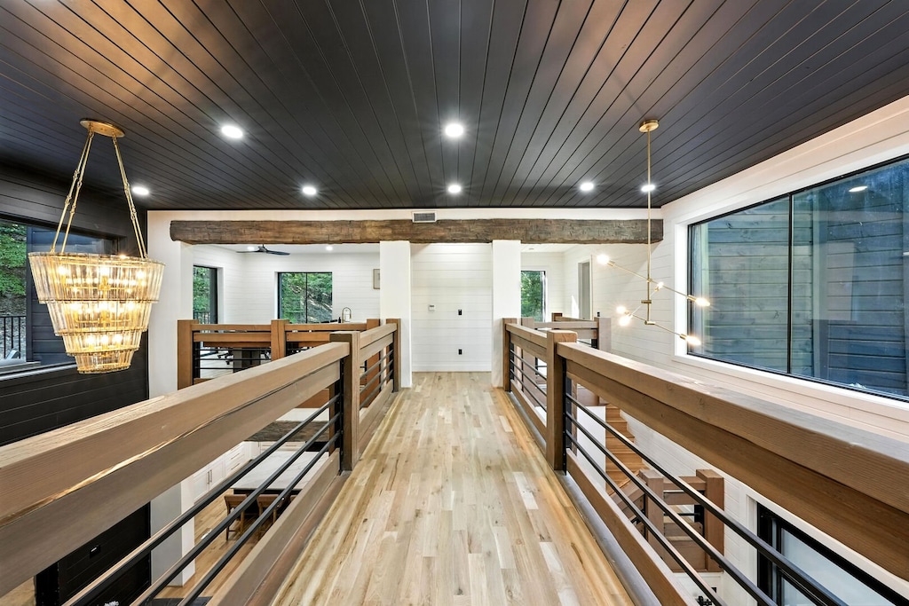 Hallway down to other bedroom