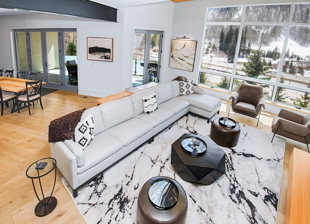 Living room view from above