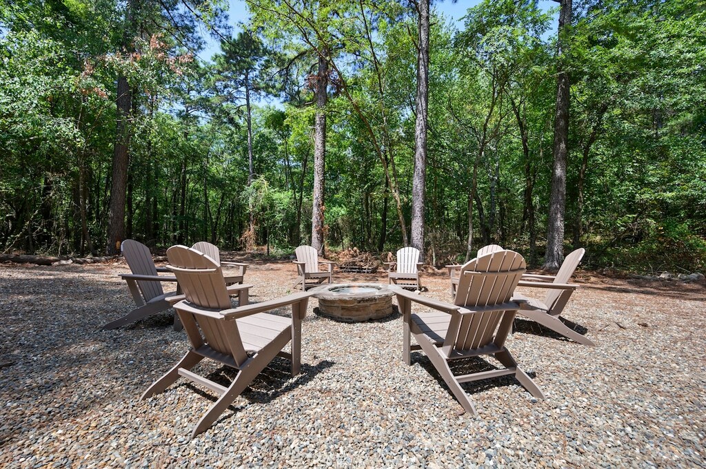 Enjoy a crackling fire.