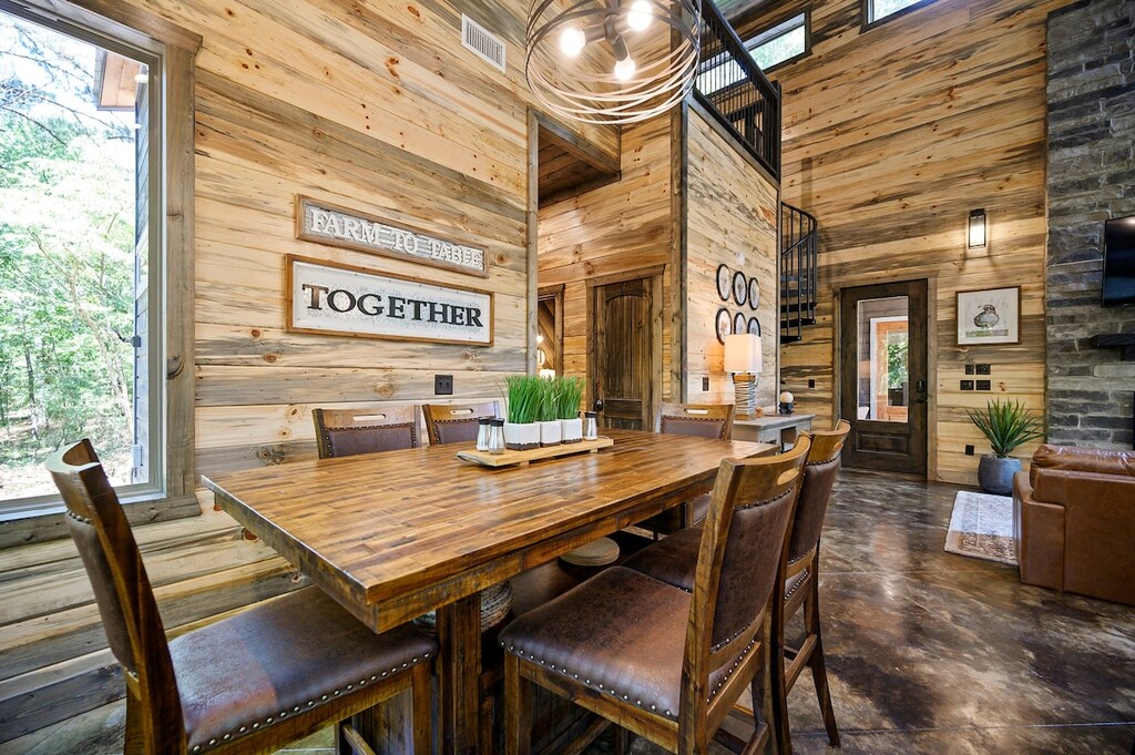 Room from everyone at the table.