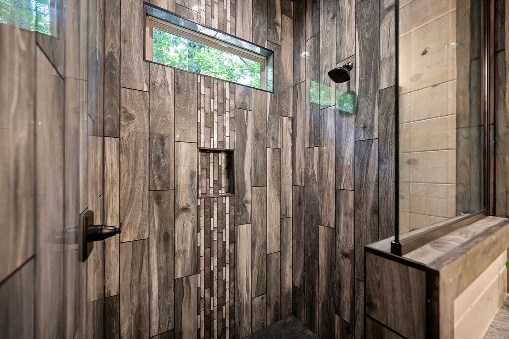 Private bathroom and shower.