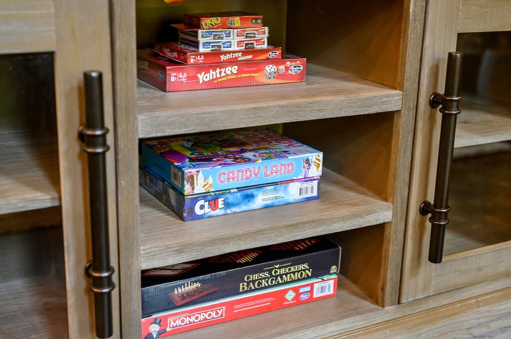 Hours of fun with board games.