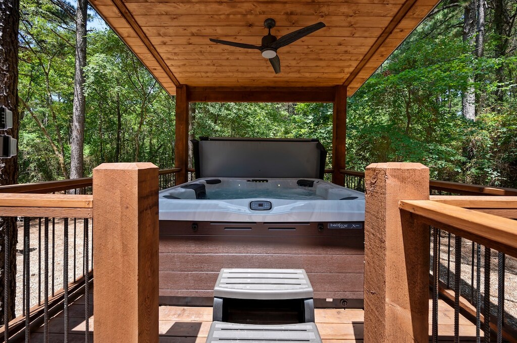 Spend time relaxing in the hot tub.