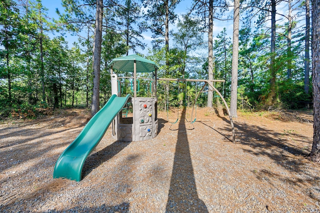 Spend hours sliding, swinging, and rock climbing