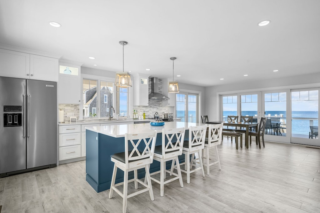 Welcoming eat in kitchen with great views.