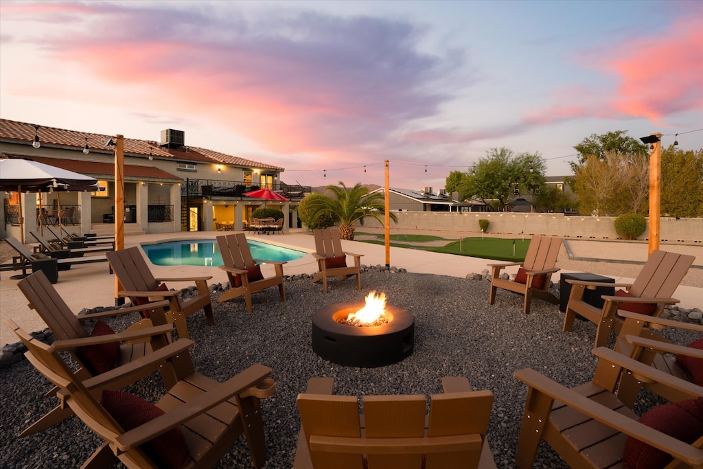 Gather around the firepit and bask in breathtaking sunsets—where warmth meets awe-inspiring views.