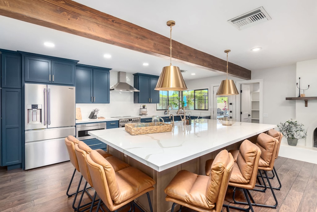 Oversized Kitchen Island for Seating up to 7