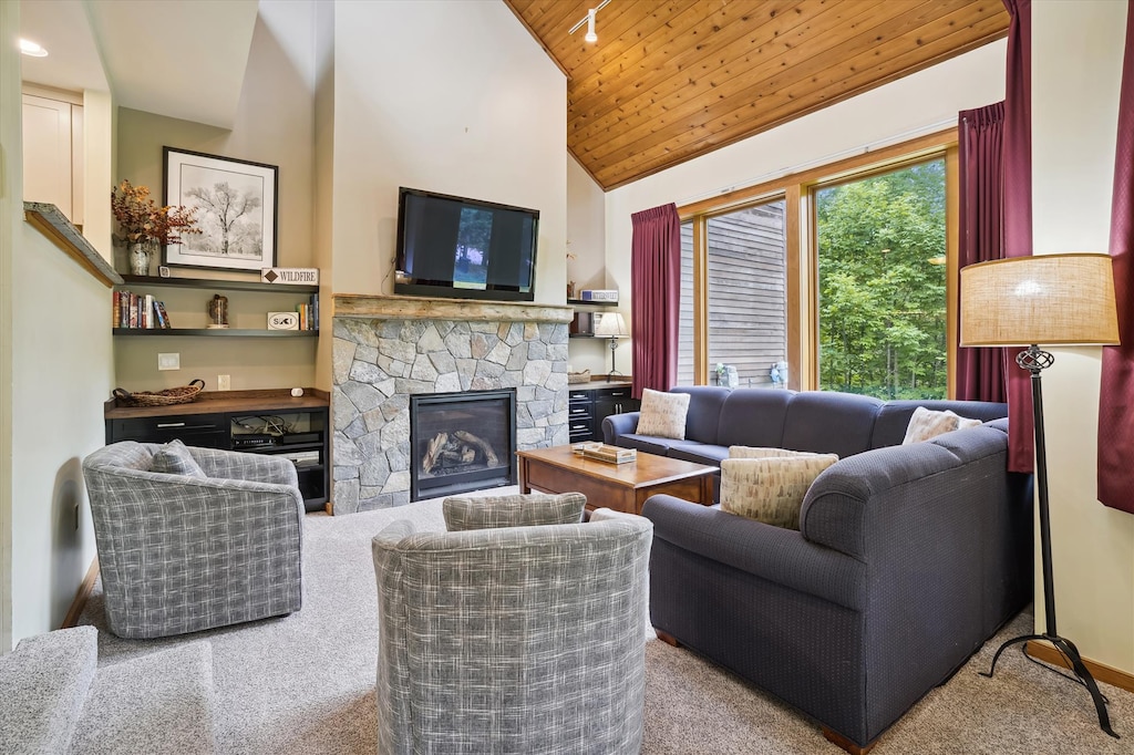 Enjoy the fireplace after a long day.