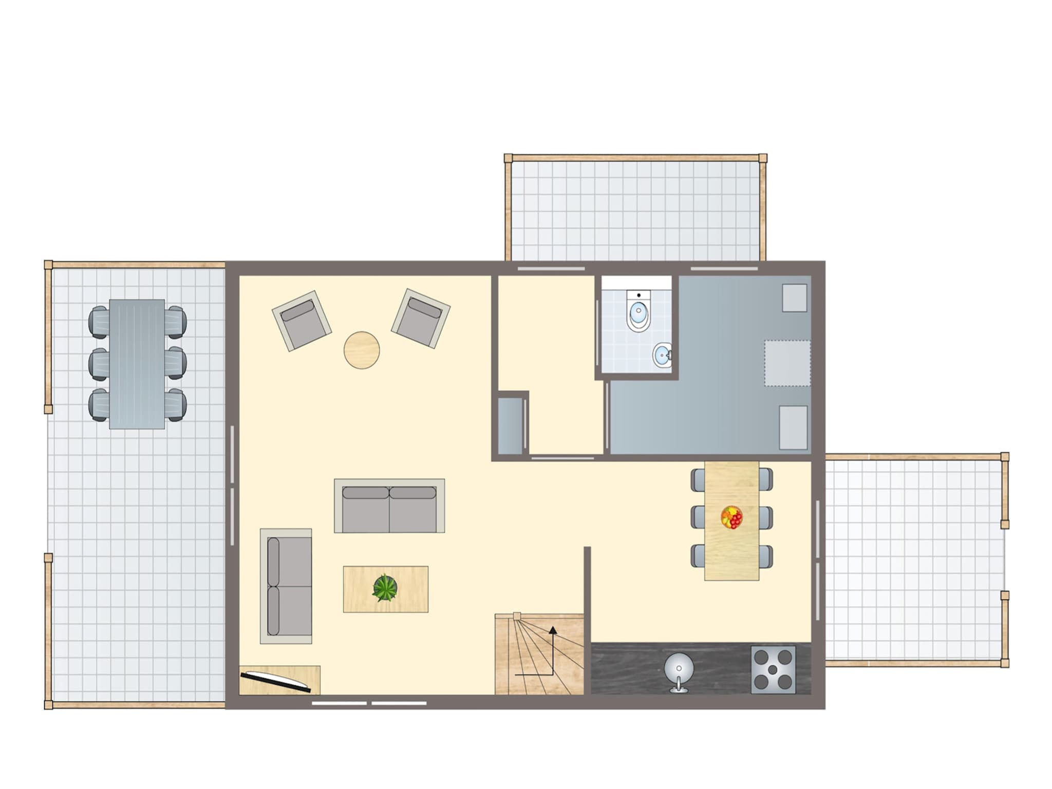 Bungalow by Water with Sauna in South Holland