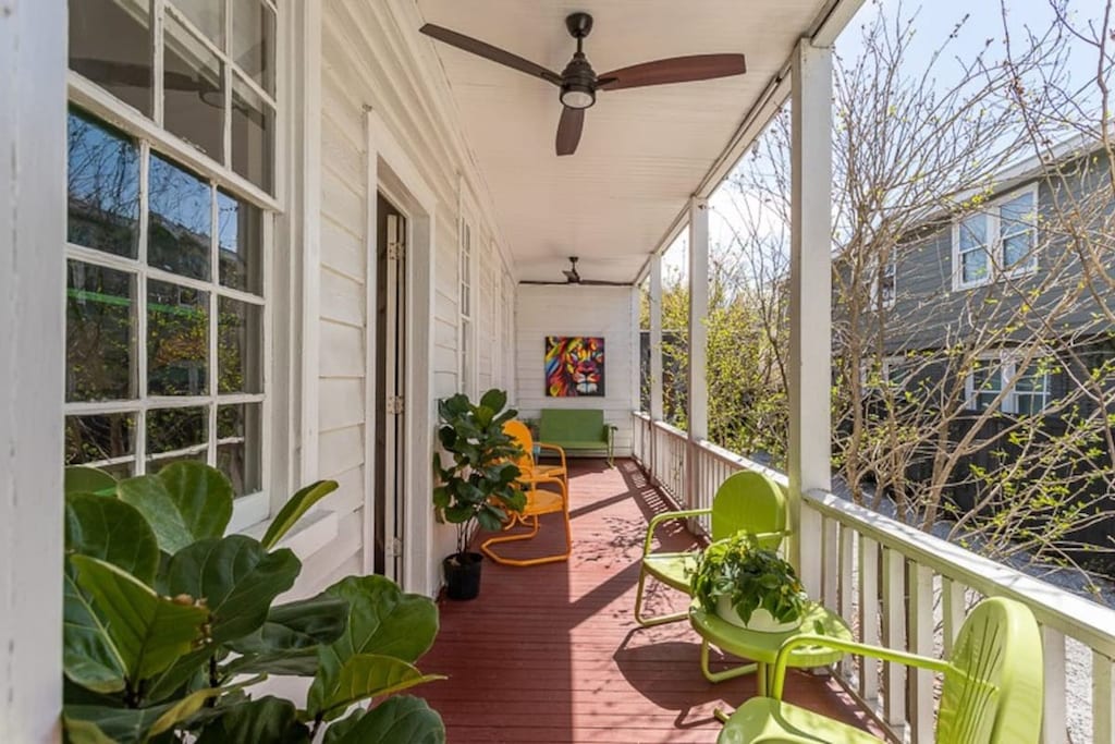 Private porch for your enjoyment! 