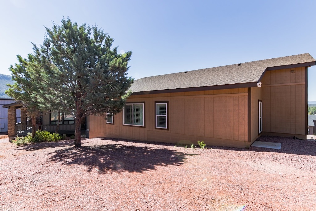 This is your parking area - just behind the house.