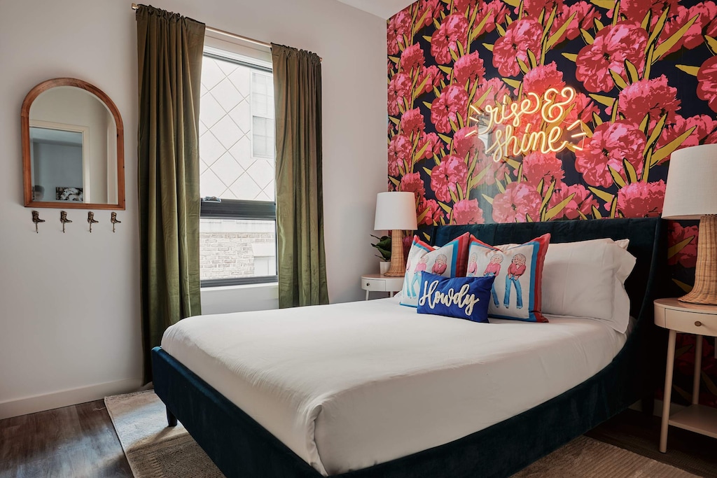 Unwind in style in a space where comfort meets chic, crafting the perfect ambiance for a restful night's sleep