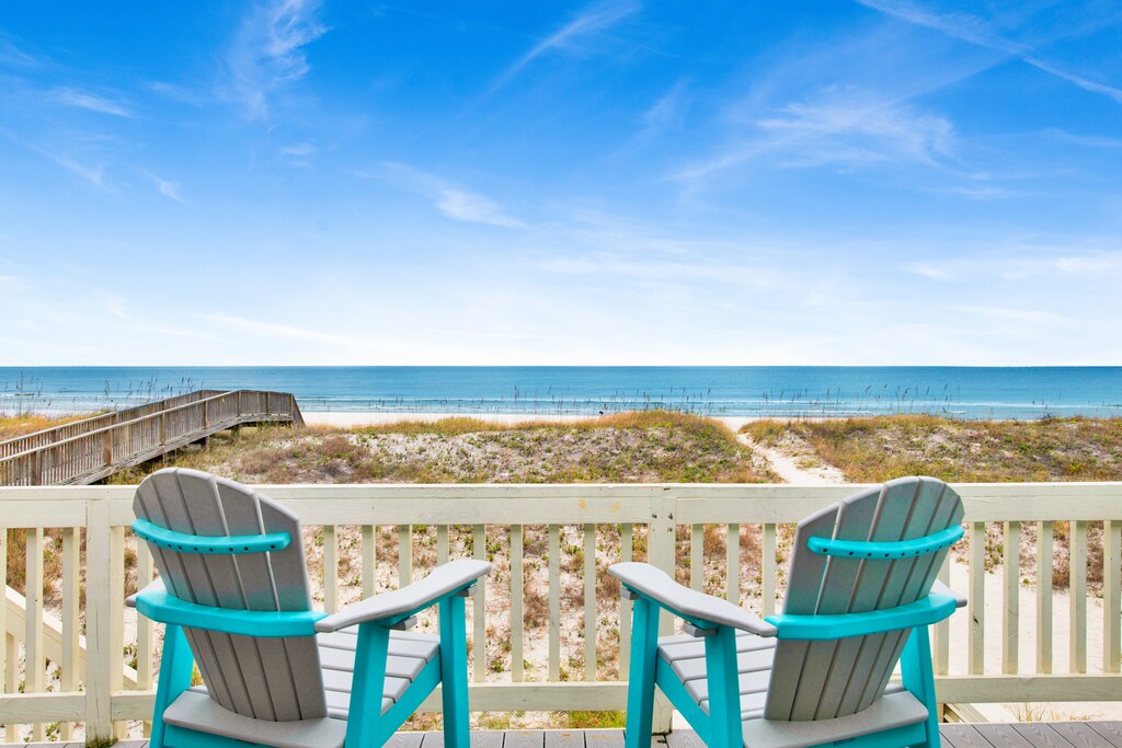 Enjoy stunning views and summer breezes on the balcony