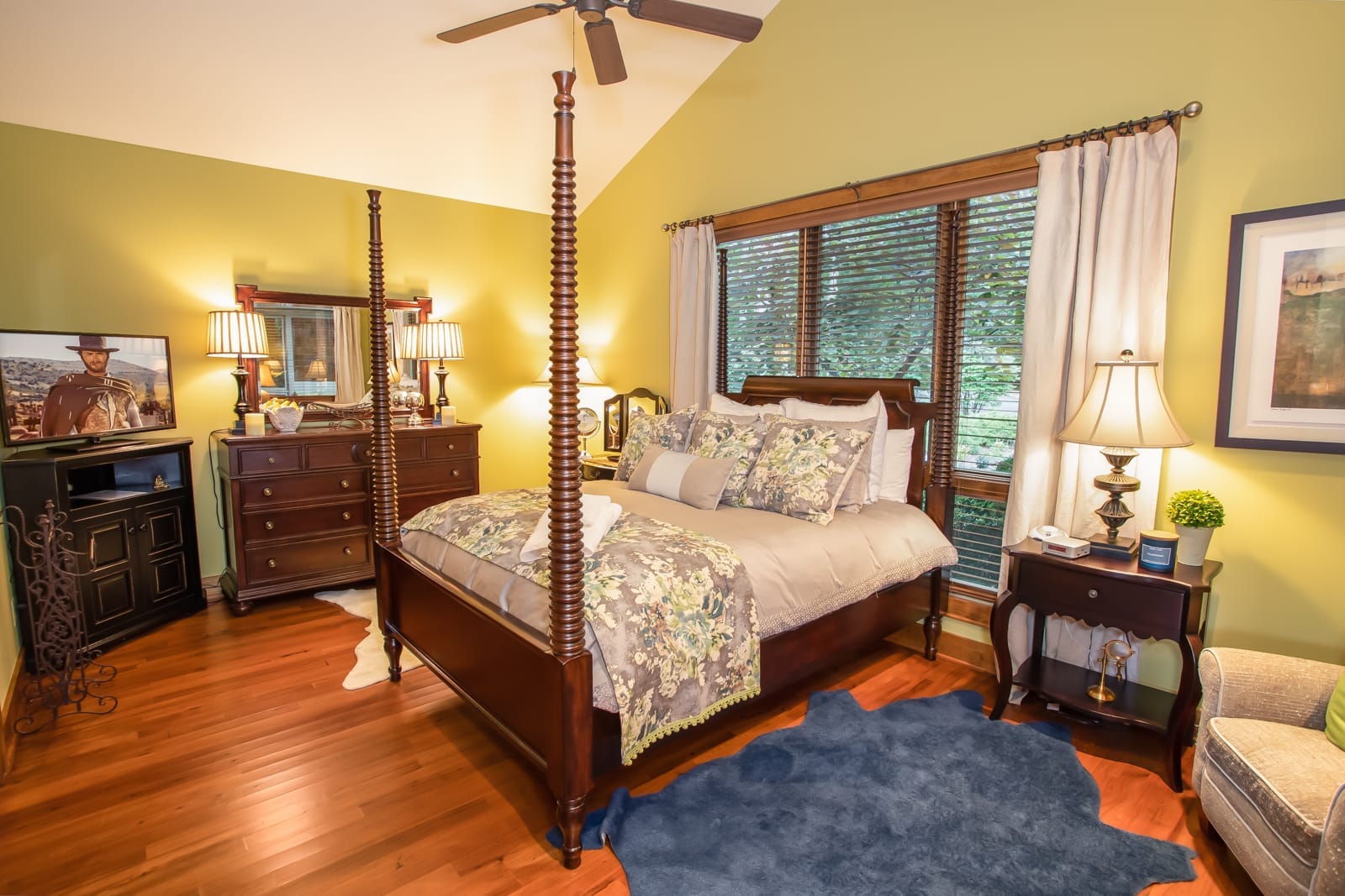 Fourth Queen Bedroom with Flat Screen TV