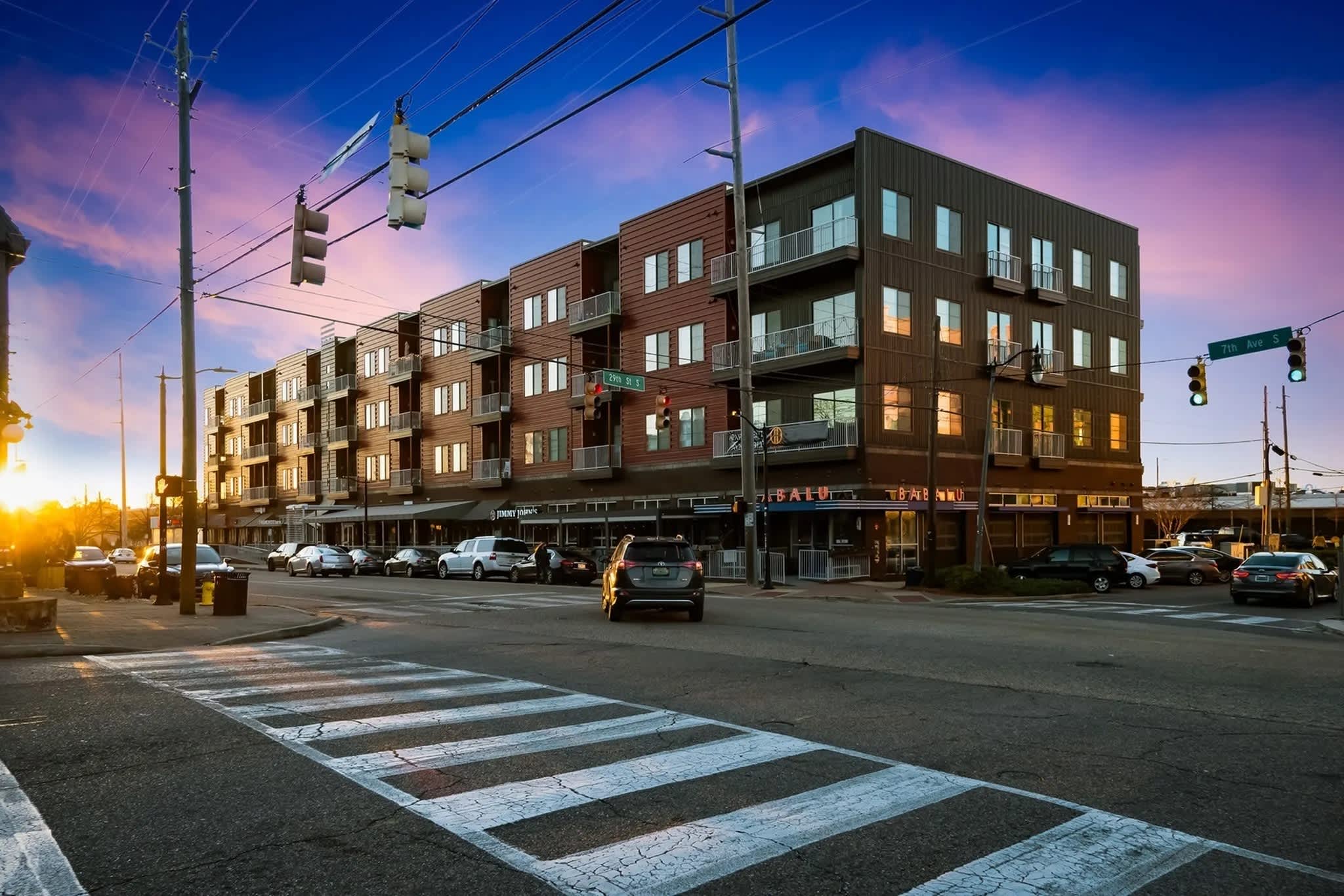 View beautiful sunsets overlooking the city from the balcony!