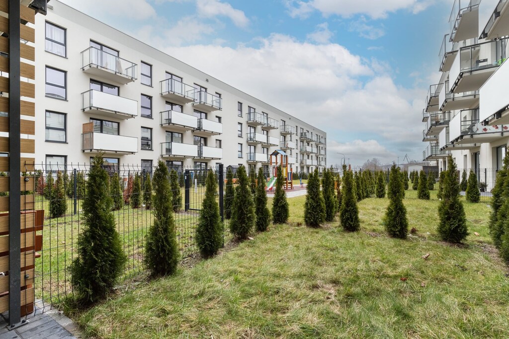 The apartment's private garden.