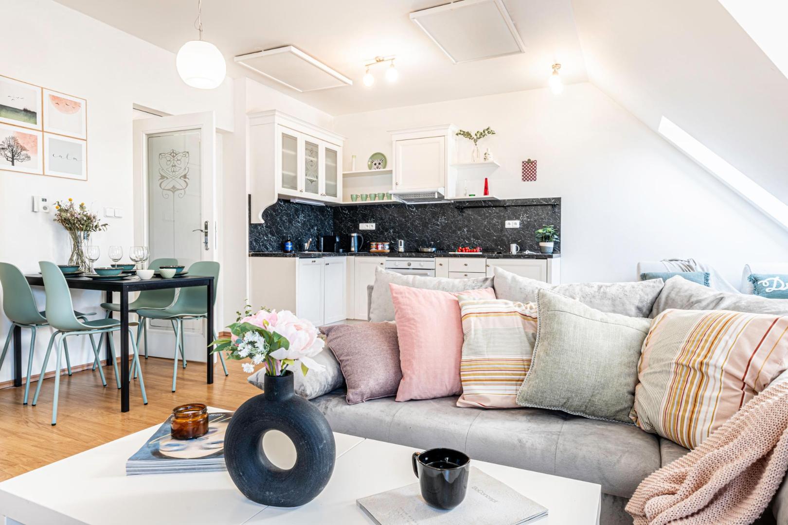 Near Vinohrady • Terrace • A/C • Maisonette