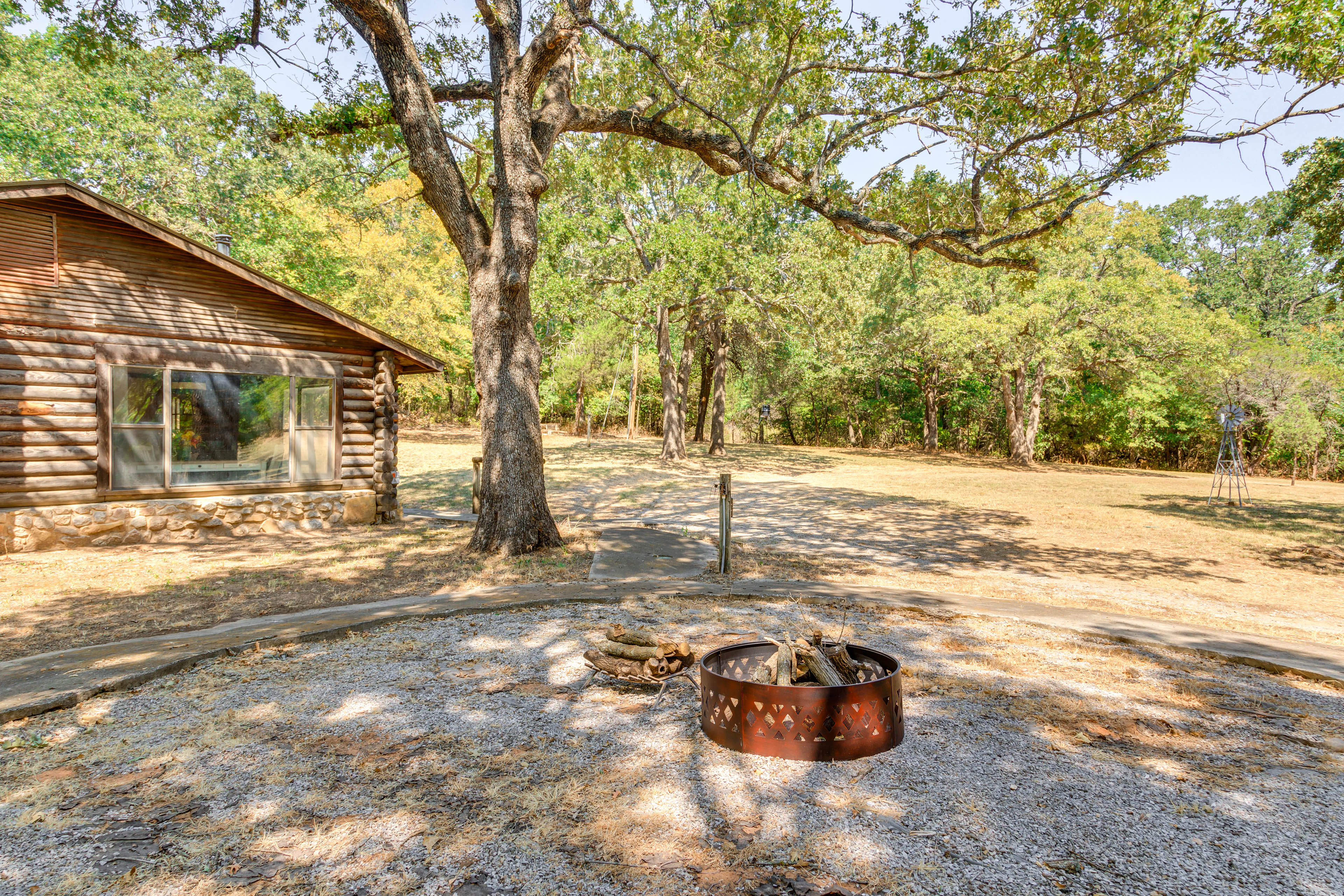 Property Image 2 - Davis Cabin w/ Fire Pit: Close to Turner Falls!