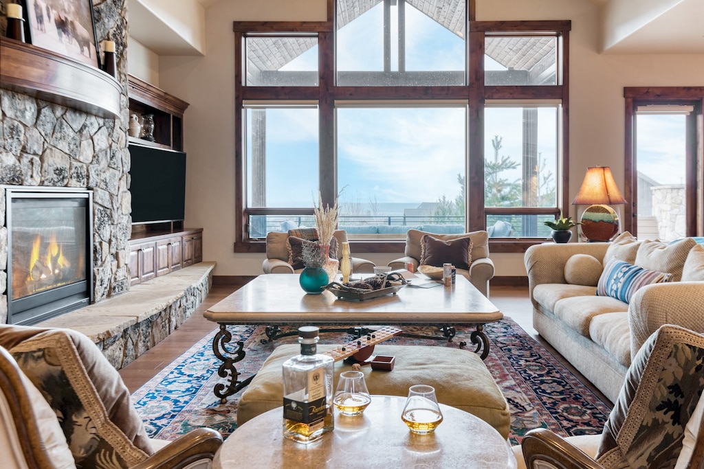 Large windows let in tons of natural light.