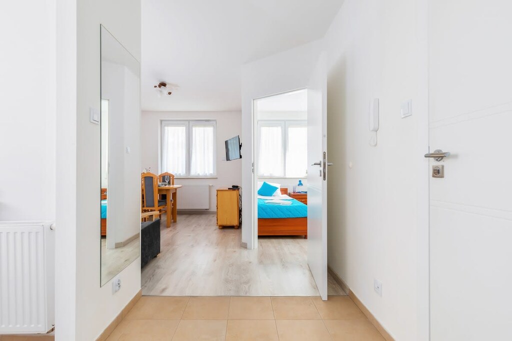 Comfortable and spacious one bedroom apartment ideal for four people.