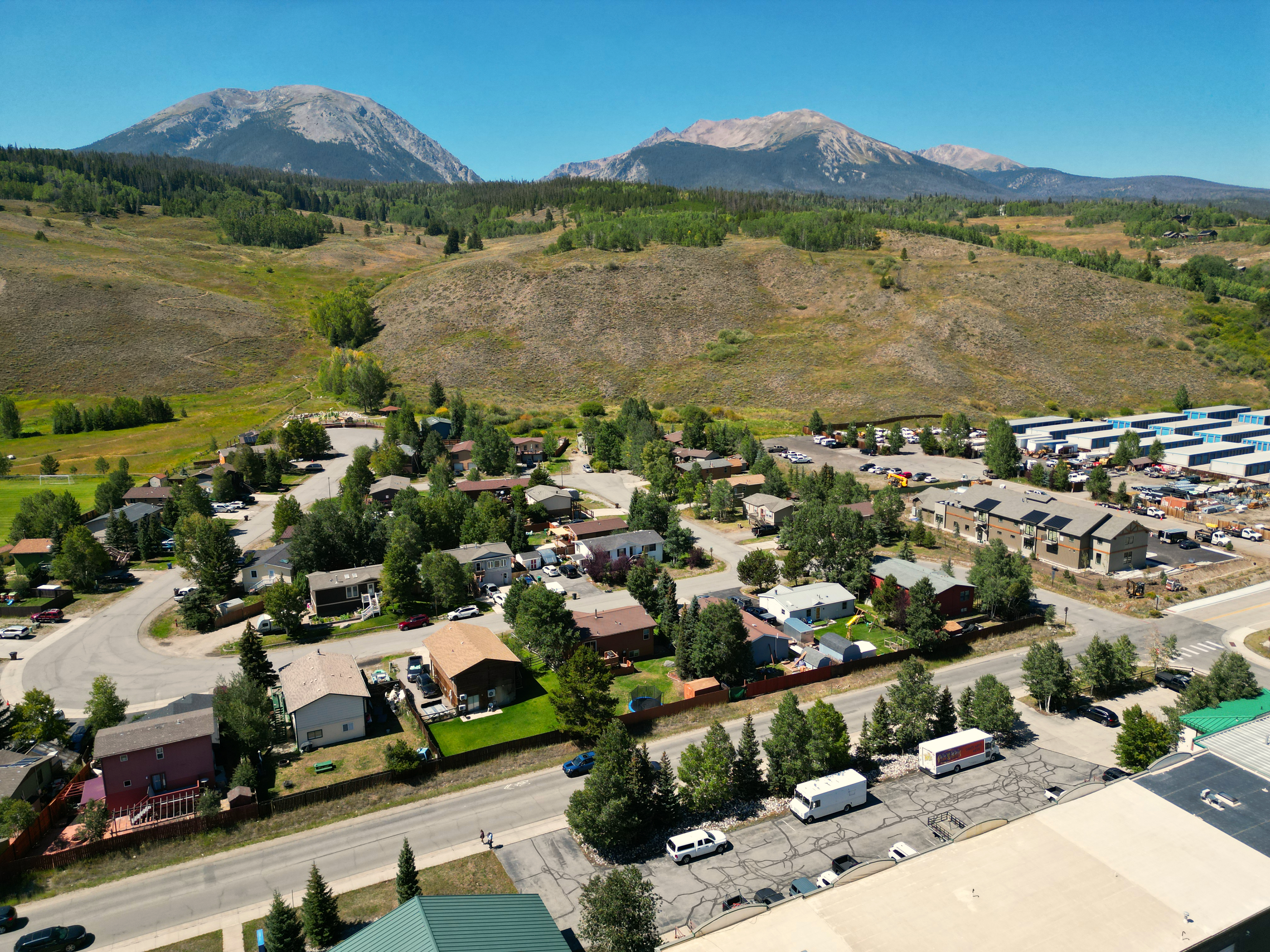 Beautiful mountain views from above the home