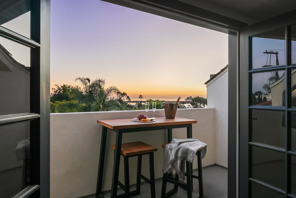 Enjoy sweeping views of San Diego and the Pacific.