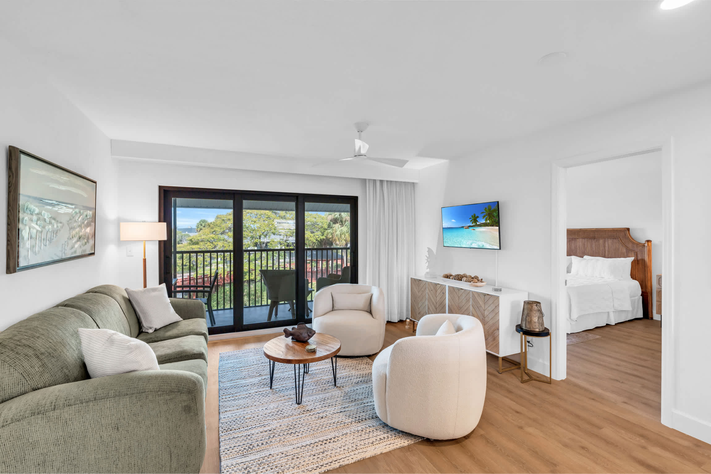 The condo has a Scandinavian theme to it The condo has a Scandinavian theme to it