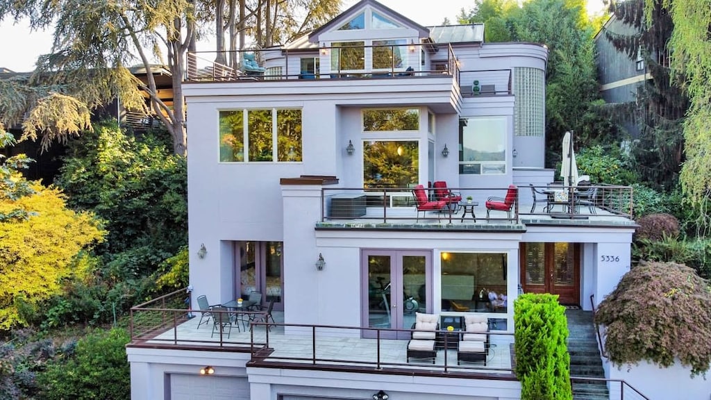 Our beautiful home with decks on every level