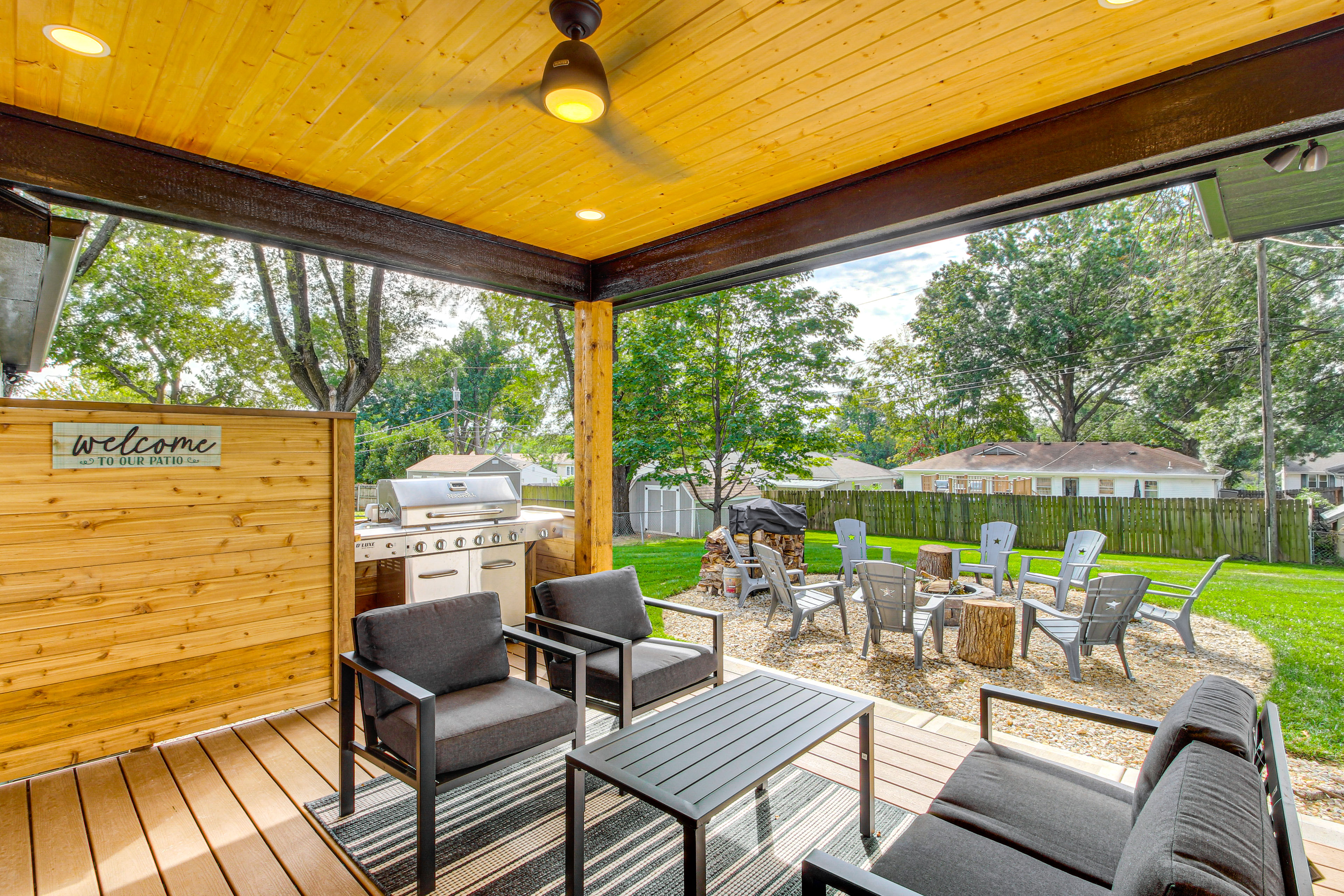 Property Image 2 - Stylish & Modern Lenexa Haven w/ Fire Pit & Deck!