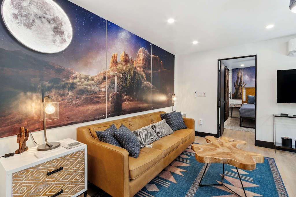 Lower level living area