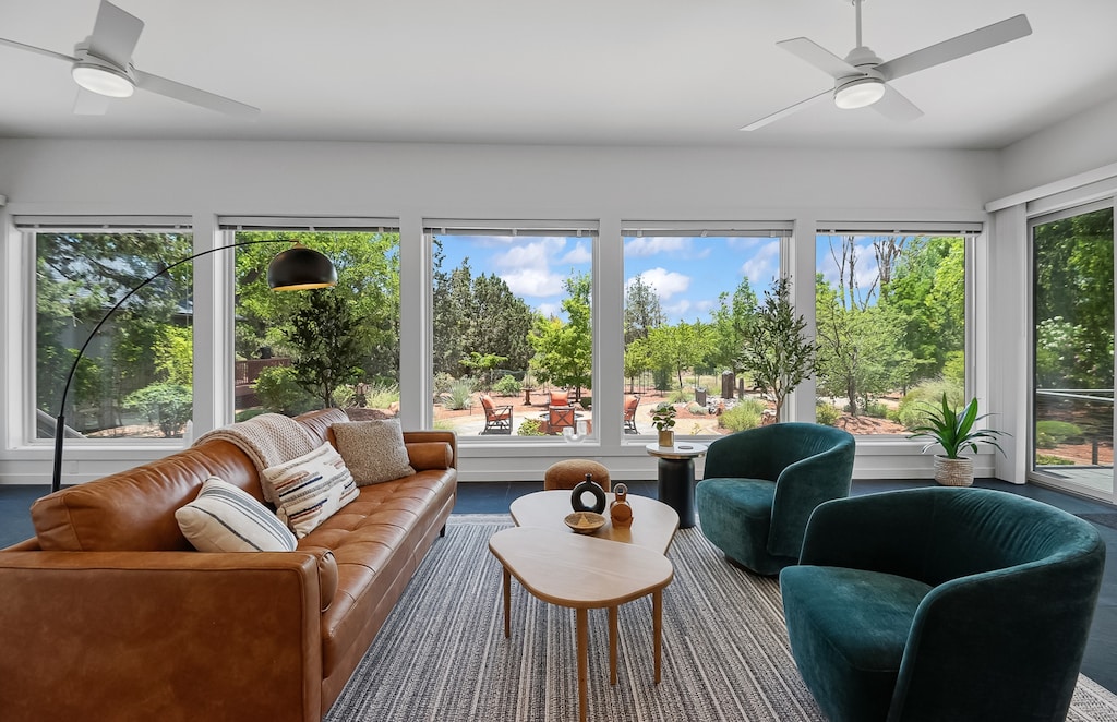 Upstairs Living Room with panoramic views