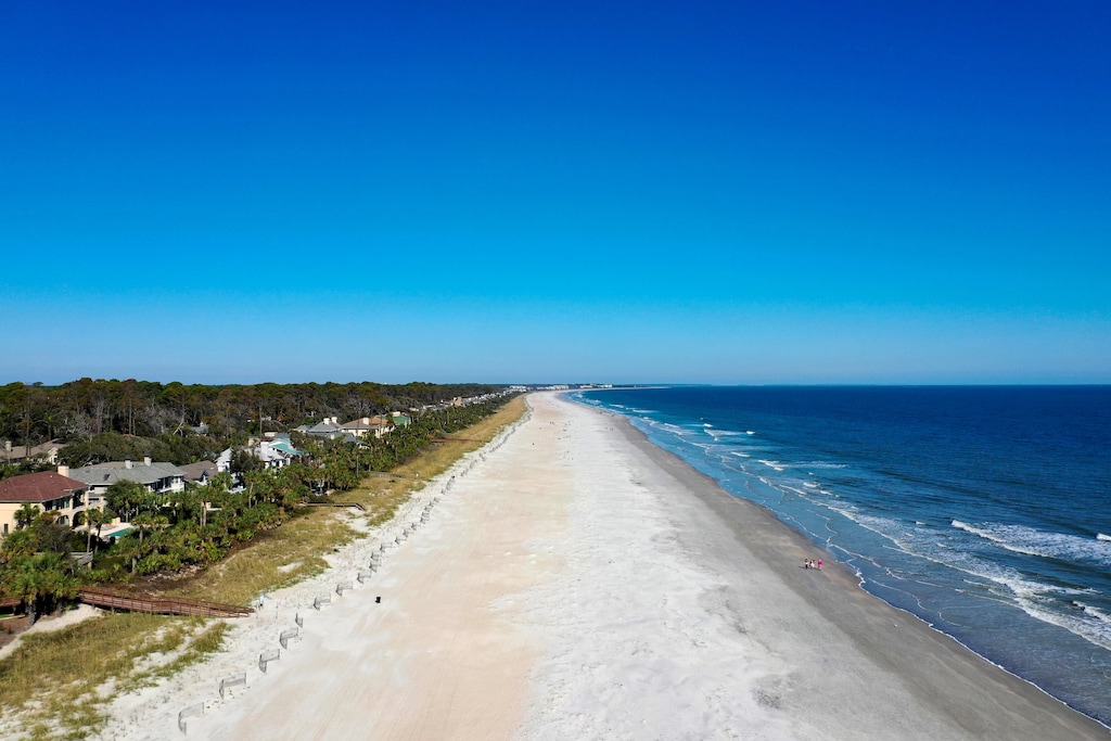 Gentle waves, plenty of space to spread out, and beautiful Lowcountry skies make it a favorite spot for families and guests to relax and enjoy the island's natural beauty.