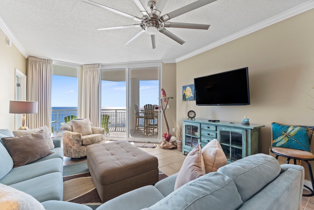 Living Room with flat-screen TV