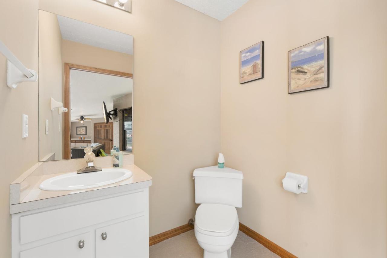 Poolside half bathroom