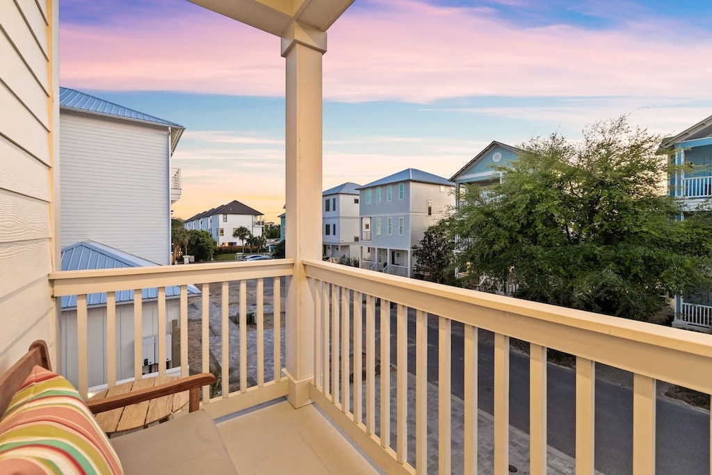 Scenic Gulf views from the third-floor balcony