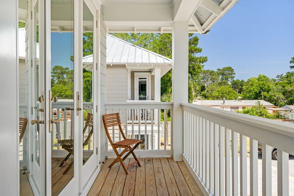 Chill out on the balcony.