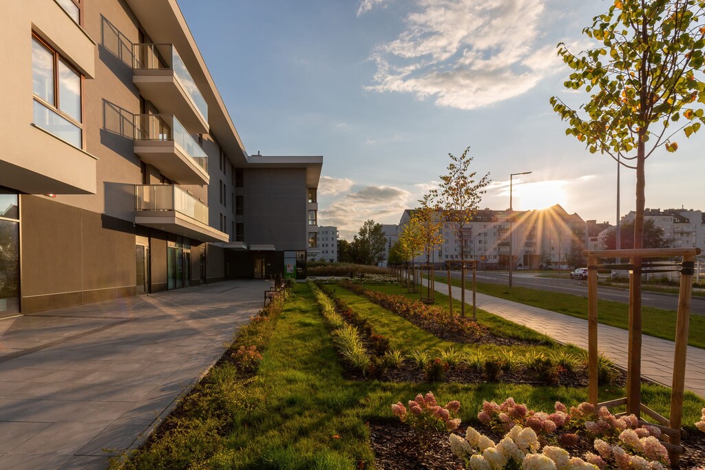 Modern property building. 