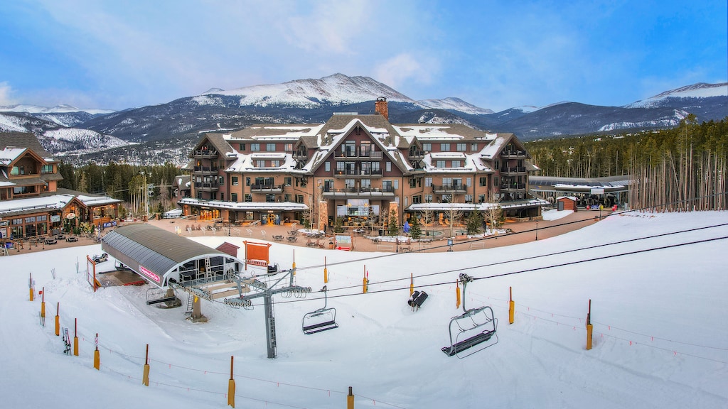 Crystal Peak Lodge: View from the slopes