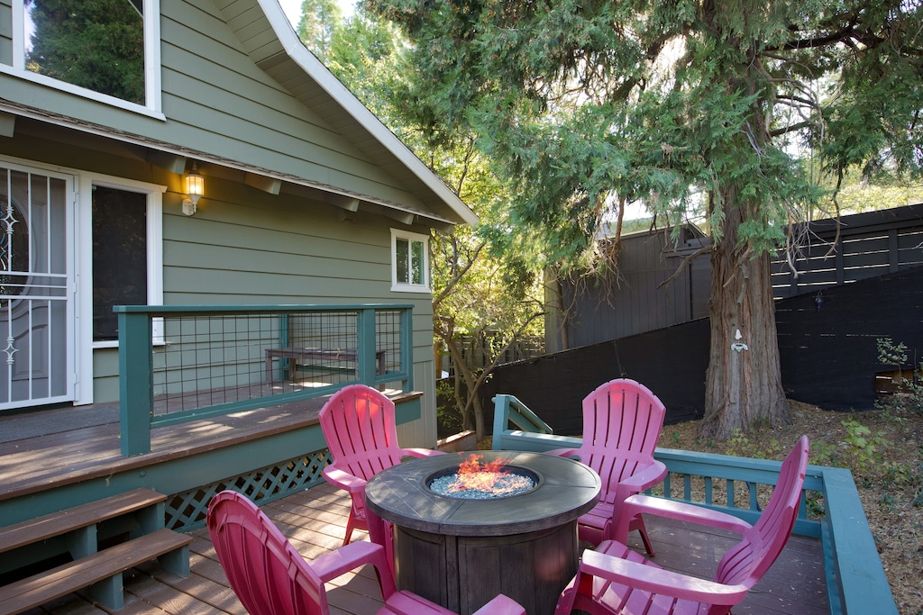 Second fire pit on the back deck.