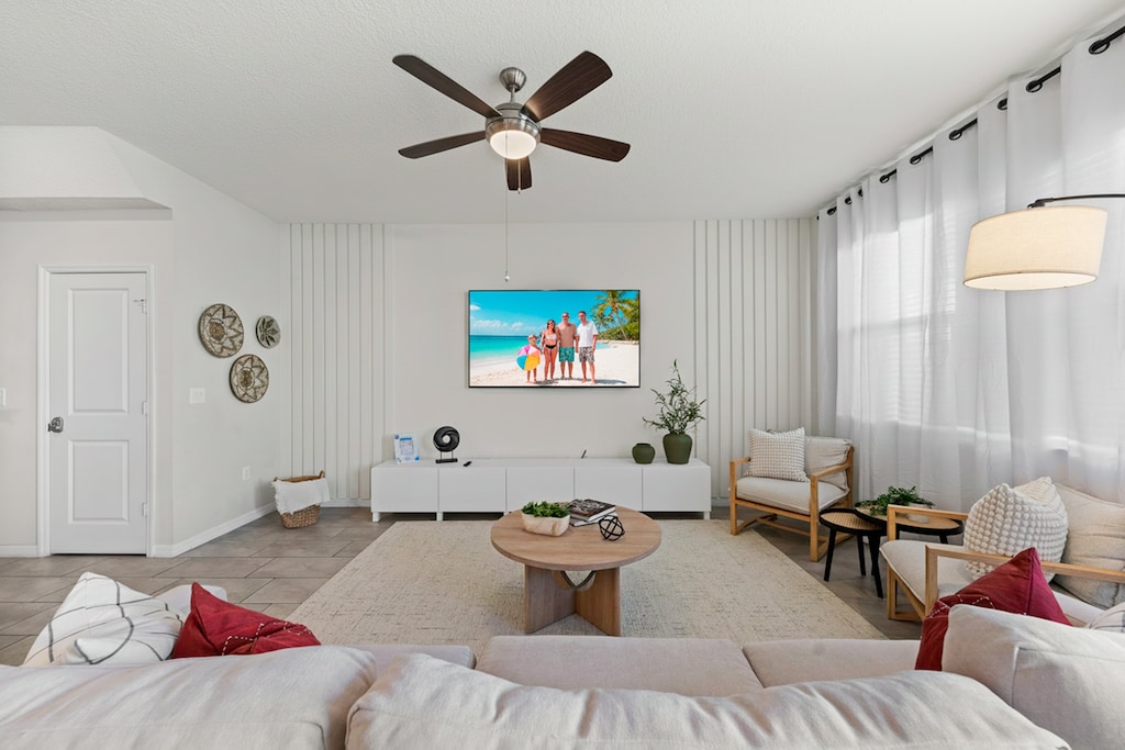 Cozy up and enjoy a movie night with family and friends.