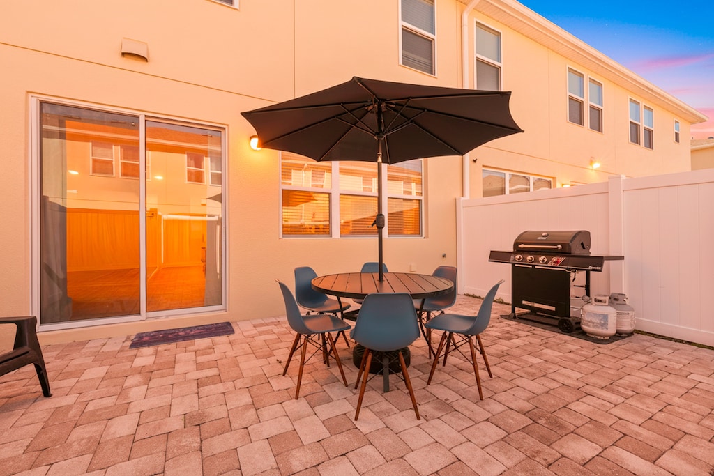 Start your day with a fresh cup of coffee while enjoying the peaceful outdoor space.