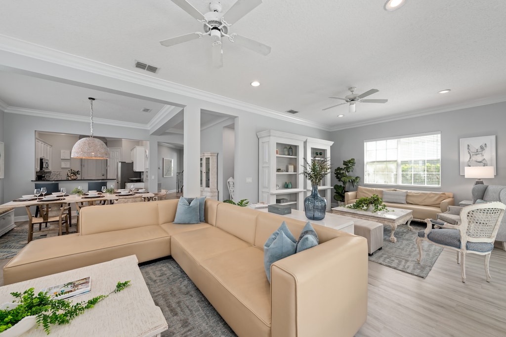 Enjoy in the open-concept living areas perfect for family and friends.
