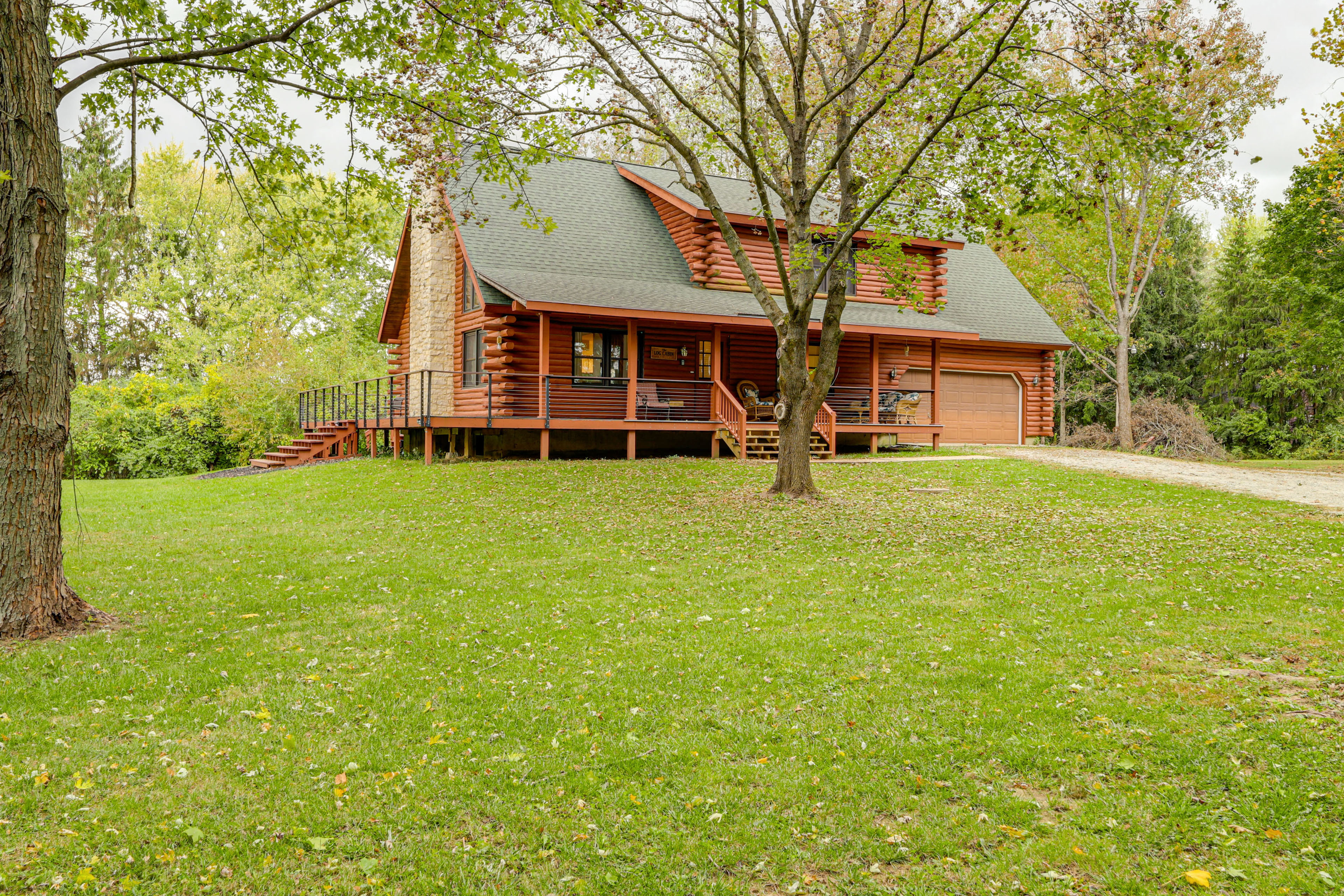 Property Image 1 - On-Site Lake & Gazebo: Cabin in Yellow Springs!