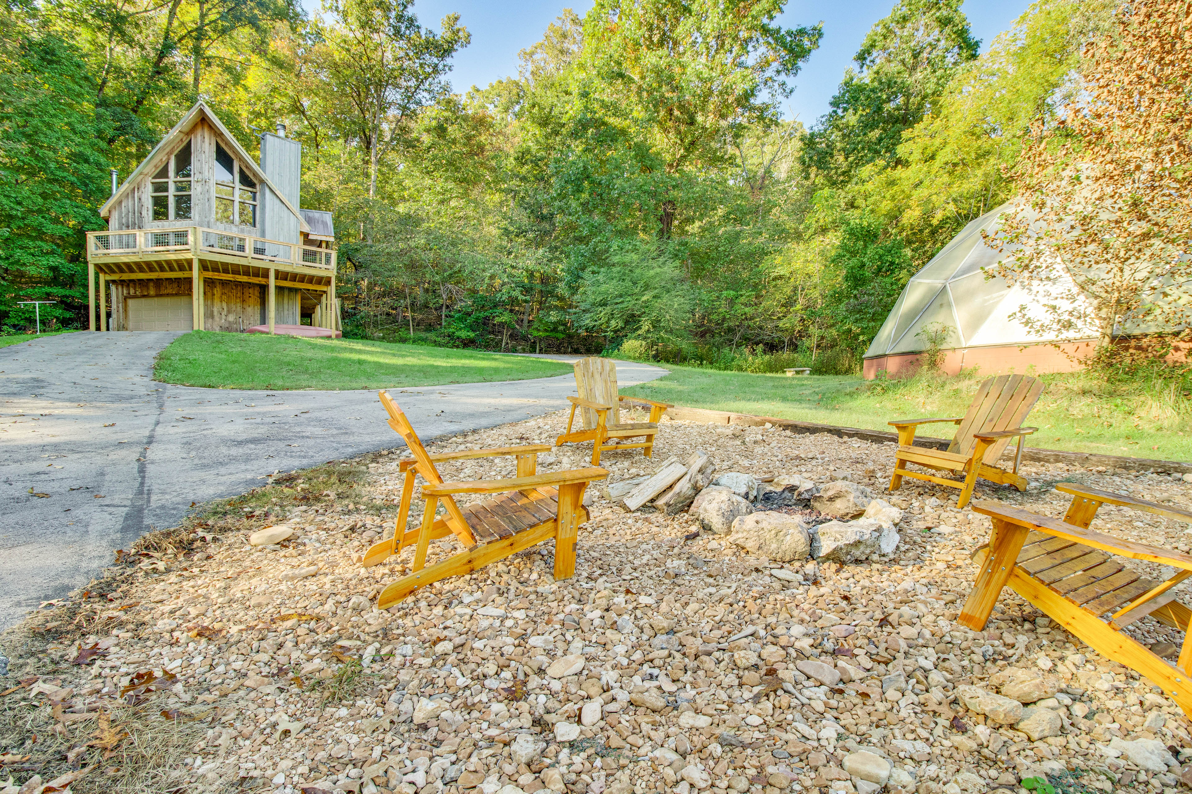 Property Image 1 - Furnished Deck & On-Site Creek: Rae Valley Cabin