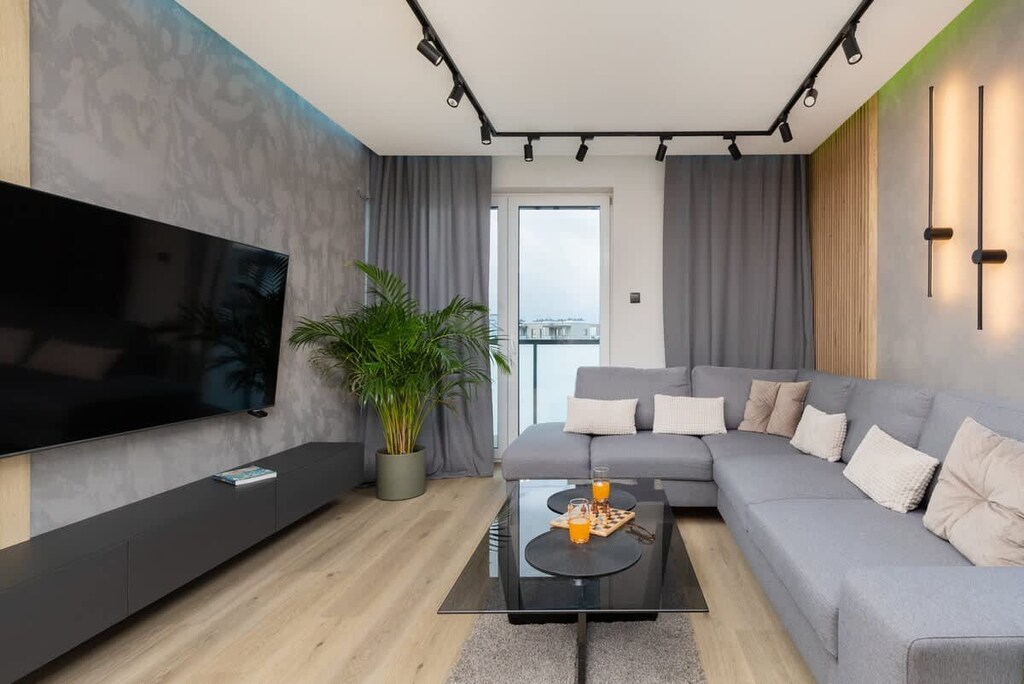 Living room with an exit to the balcony