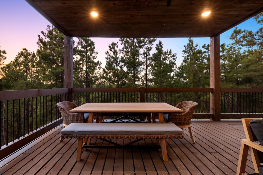 Large family style dining table