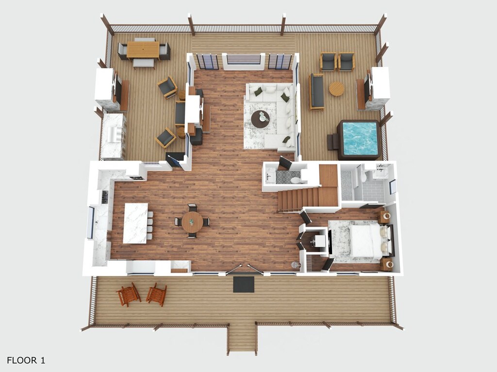 Lazy Bear Retreat floor plan