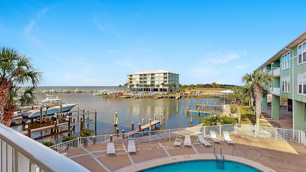 Lagoon and Pool View from Balcony