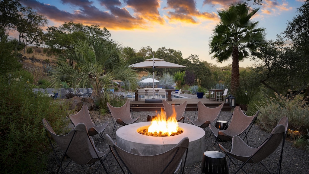 Spend evenings around the fire pit.