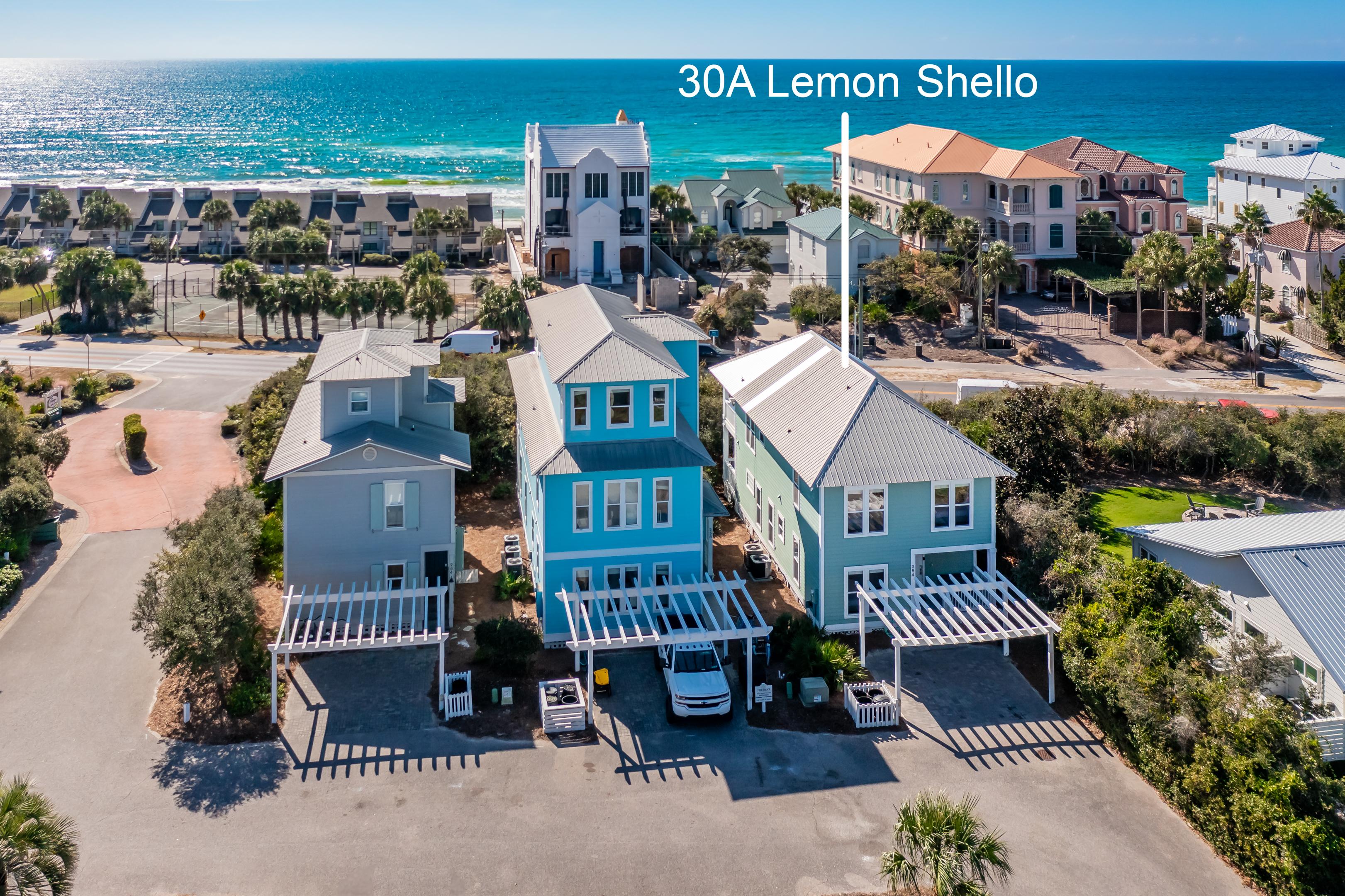 Aerial View of Home & Gulf of Mexico